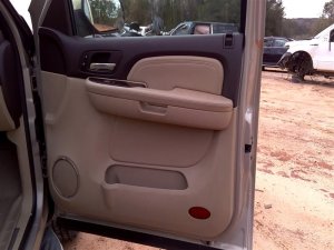 2007-2009 GMC Yukon XL Tan Door Interior Trim Panel with Power Windows and Locks - Front (Used OEM)