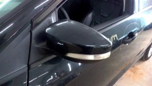 2015-2018 Ford Focus Black Power Door/Side View Mirror - Left (Driver) (Used OEM)