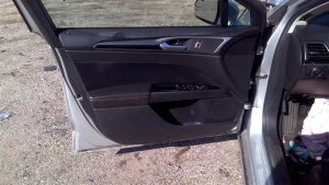 2013-2016 Ford Fusion Black Door Interior Trim Panel - Front, Left (Driver) (Used OEM)