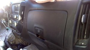 2015-2019 GMC Sierra 2500 HD Brown Upper Glove Box Assembly (Used OEM)