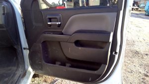 2015-2019 GMC Sierra 2500 Black Door Interior Trim Panel with Power Windows and Power Locks - Front, Right (Passenger) (Used OEM)