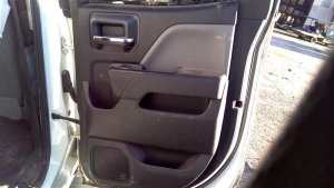 2015-2019 GMC Sierra 2500 HD Brown Front Door Interior Trim Panel with Power Windows and Locks - Rear, Left (Driver) (Used OEM)