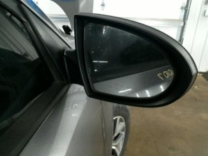 2010-2016 Kia Sportage Gray Power Door/Side View Mirror - Right (Passenger) (Used OEM)
