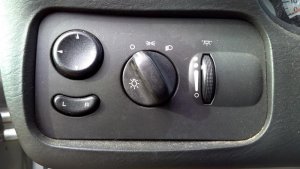 2002-2007 Dodge Caravan Headlight and Power Mirror Switch (Used OEM)