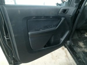 2019-2023 Ford Ranger Black Door Interior Trim Panel with Power Windows and Power Locks - Front, Left (Driver) (Used OEM)