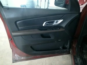 2010-2017 GMC Terrain Black Door Interior Trim Panel with Power Windows and Locks - Front, Left (Driver) (Used OEM)
