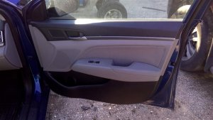 2017-2018 Hyundai Elantra Gray Door Interior Trim Panel with Power Windows and Locks - Front (Used OEM)