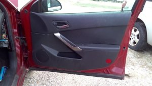 2005-2010 Pontiac G6 Black Door Interior Trim Panel - Front, Right (Passenger) (Used OEM)