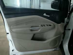 2013-2018 Ford C-Max Beige Door Interior Trim Panel with Power Windows and Locks - Front, Left (Driver) (Used OEM)