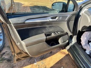 2013-2016 Ford Fusion Door Interior Trim Panel with Power Windows and Locks - Front, Left (Driver) (Used OEM)