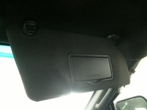 2011-2015 Ford Explorer Black Illuminated Vanity Mirror Sun Visor - Right (Passenger) (Used OEM)