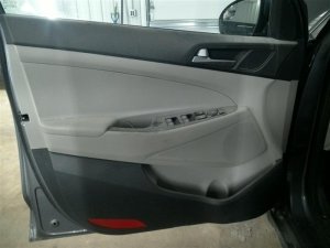 2016-2018 Hyundai Tucson Gray Door Interior Trim Panel with Power Windows and Locks - Front, Left (Driver) (Used OEM)