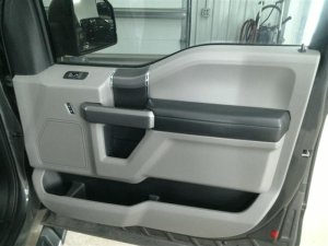 2018-2020 Ford F-150 Black Power Door Interior Trim Panel - Front, Right (Passenger) (Used OEM)