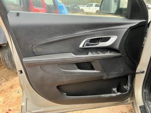 2010-2017 GMC Terrain Black Door Interior Trim Panel with Power Windows and Locks - Front, Left (Driver) (Used OEM)