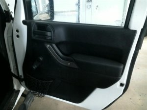 2011-2018 Jeep Wrangler Black Manual Window Manual Lock Door Interior Trim Panel - Front, Right (Passenger) (Used OEM)