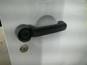 2007-2018 Jeep Wrangler Black Textured Exterior Door Handle - Rear, Left (Driver) (Used OEM)