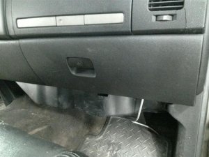 2007-2014 GMC Sierra 2500 HD Black Lower Glove Box (Used OEM)