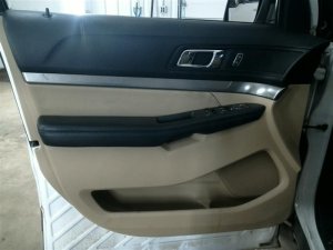 2016-2019 Ford Explorer Tan Door Interior Trim Panel - Front, Left (Driver) (Used OEM)
