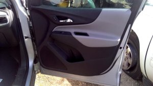 2018-2025 GMC Terrain Gray Door Interior Trim Panel with Power Windows and Locks - Front, Right (Passenger) (Used OEM)