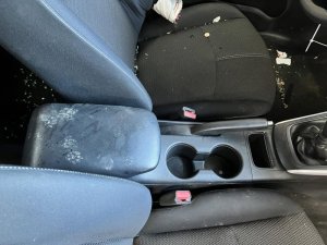 2017-2019 Nissan Sentra Black Front Floor Console Panel (Used OEM)
