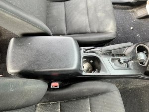 2016-2018 Toyota RAV4 Black Front Floor Console Assembly without Sliding Armrest (Used OEM)