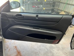 2001-2006 Dodge Stratus Black Door Interior Trim Panel - Front, Right (Passenger) (Used OEM)