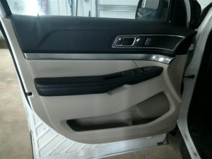 2016-2019 Ford Explorer Black Door Interior Trim Panel - Front, Left (Driver) (Used OEM)