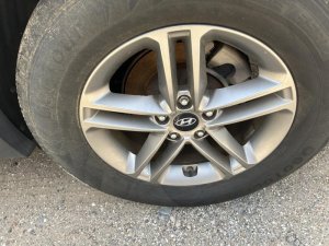 2016-2018 Hyundai Santa Fe Sport 17-Inch Charcoal Painted Alloy Wheel (Used OEM)
