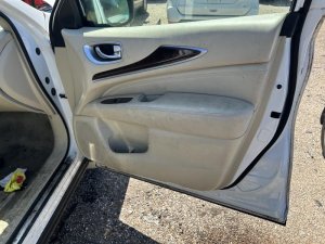 2014-2020 INFINITI QX60 Tan Door Interior Trim Panel with Power Windows and Locks - Front, Right (Passenger) (Used OEM)