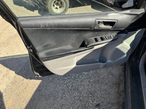 2012-2014 Toyota Camry Gray Door Interior Trim Panel with Power Windows and Locks - Front, Left (Driver) (Used OEM)