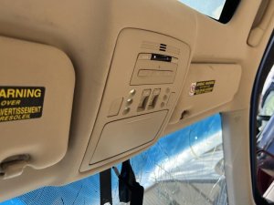 2007-2010 Lexus ES350 Tan Overhead Console Panel with Sunroof Switch (Used OEM)