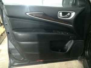 2014-2020 INFINITI QX60 Brown Door Interior Trim Panel with Power Windows and Locks - Front, Right (Passenger) (Used OEM)