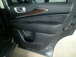 2014-2020 INFINITI QX60 Brown Door Interior Trim Panel with Power Windows and Locks - Rear, Right (Passenger) (Used OEM)