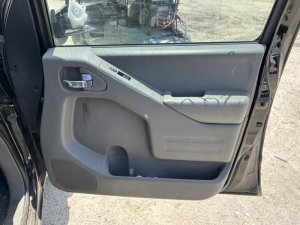 2005-2015 Nissan Xterra Gray Door Interior Trim Panel with Power Windows - Front, Right (Passenger) (Used OEM)