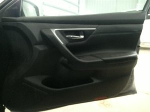2016-2018 Nissan Altima Black Door Interior Trim Panel with Power Windows and Locks - Front, Right (Passenger) (Used OEM)
