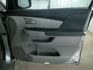 2011-2017 Honda Odyssey Gray Door Interior Trim Panel with Power Windows and Locks - Front, Right (Passenger) (Used OEM)