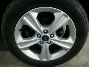 2013-2016 Ford Escape Silver 17x7.5 5-Spoke Silver Painted Alloy Wheel (Used OEM)