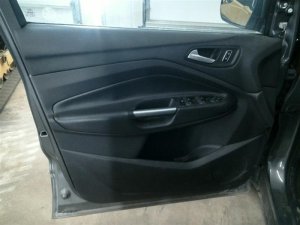 2013-2018 Ford C-Max Black Door Interior Trim Panel with Power Windows and Locks - Front, Left (Driver) (Used OEM)