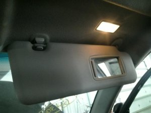 2008-2013 Toyota Highlander Gray Illuminated Sun Visor - Right (Passenger) (Used OEM)