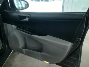 2012-2014 Toyota Camry Gray Door Interior Trim Panel with Power Windows and Locks - Front, Right (Passenger) (Used OEM)