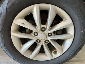 2016-2018 Kia Sorento 17x7 10-Spoke Silver Painted Alloy Wheel (Used OEM)