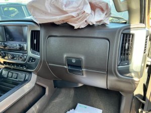 2015-2019 GMC Sierra 2500 HD Tan Lower Glove Box (Used OEM)