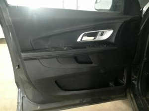2010-2017 GMC Terrain Black Door Interior Trim Panel with Power Windows and Locks - Front, Left (Driver) (Used OEM)