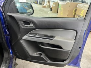 2015-2022 GMC Canyon Gray Door Interior Trim Panel with Power Windows and Power Locks - Front, Right (Passenger) (Used OEM)