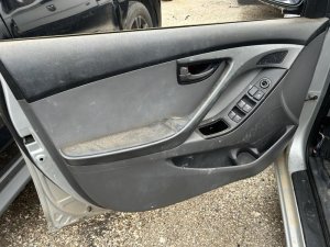 2014-2016 Hyundai Elantra Gray Door Interior Trim Panel - Front, Left (Driver) (Used OEM)