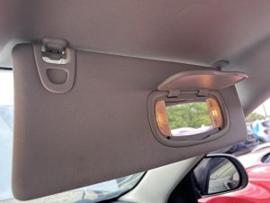 2014-2018 Jeep Cherokee Gray Sun Visor with Illuminated Vanity Mirror - Right (Passenger) (Used OEM)