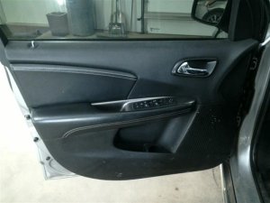 2011-2020 Dodge Journey Black Door Interior Trim Panel with Power Windows and Locks - Front, Left (Driver) (Used OEM)
