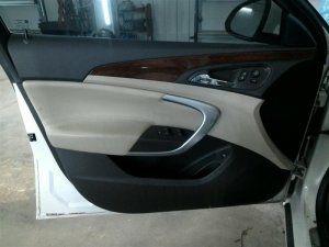 2011-2017 Buick Regal Tan Door Interior Trim Panel with Power Windows and Locks - Front, Left (Driver) (Used OEM)