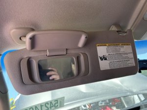 2008-2019 Toyota Sequoia Tan Non-Illuminated Sun Visor - Left (Driver) (Used OEM)