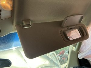 2008-2019 Toyota Sequoia Tan Sun Visor without Illuminated Vanity Mirror - Right (Passenger) (Used OEM)